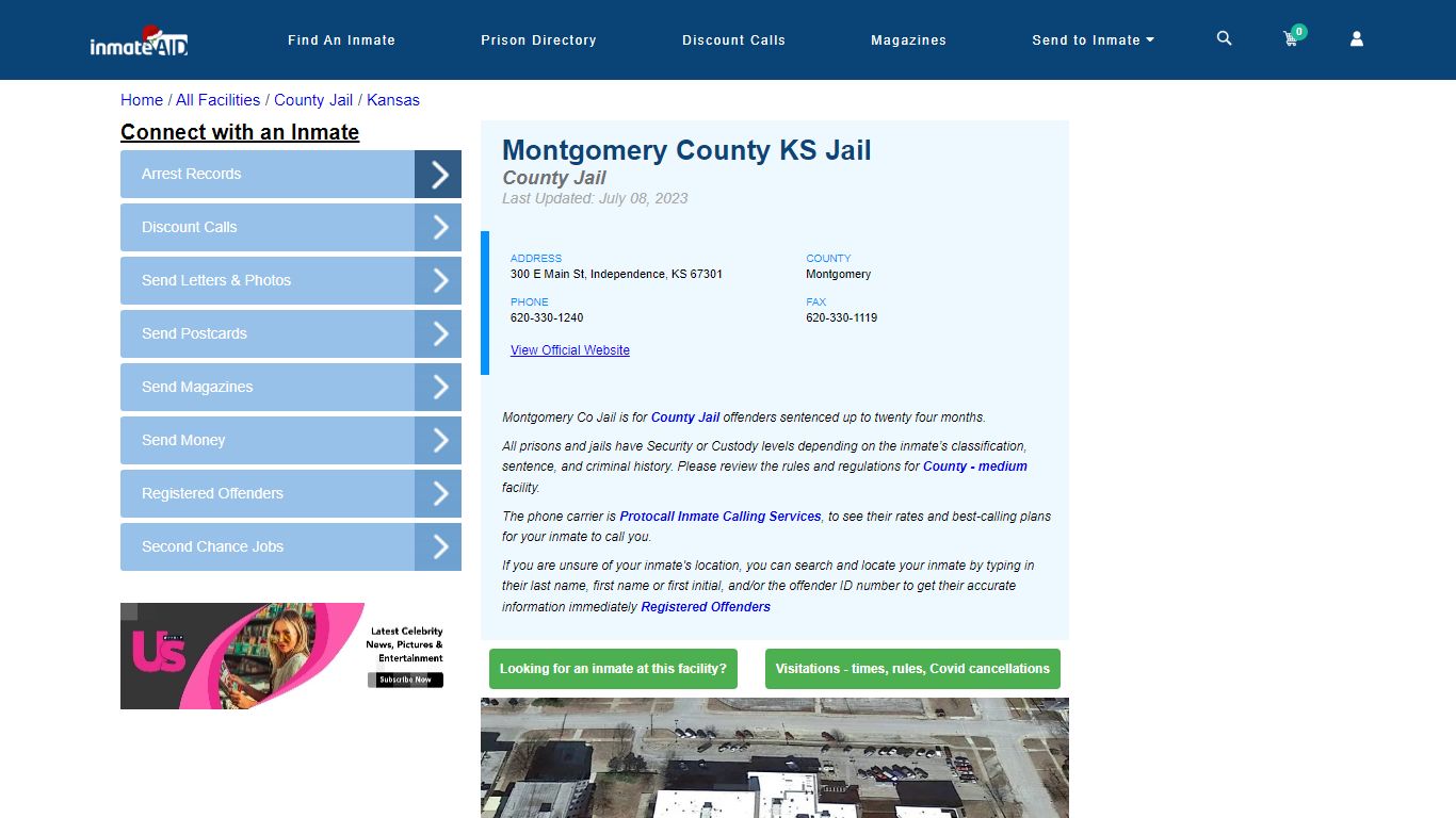 Montgomery County KS Jail - Inmate Locator - Independence, KS